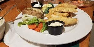 Quit Qui Oc Golf Course and Restaurant Fish Fry Fridays Perch Dinner Plate